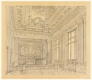 View of Court Room, Federal Building, Cleveland, OH