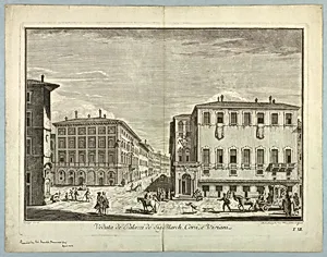 View of Florence, Plate from "Scelta di XXIV Vedute delle principali contrade, piazze, chiese, e palazzi della CittÃ  di Firenze"
