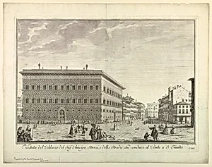 View of Florence, Plate from "Scelta di XXIV Vedute delle principali contrade, piazze, chiese, e palazzi della CittÃ  di Firenze"