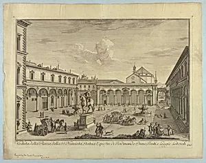 View of Florence, Plate from "Scelta di XXIV Vedute delle principali contrade, piazze, chiese, e palazzi della CittÃ  di Firenze"