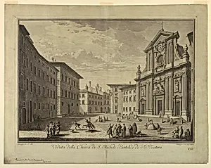 View of Florence, Plate from "Scelta di XXIV Vedute delle principali contrade, piazze, chiese, e palazzi della CittÃ  di Firenze"