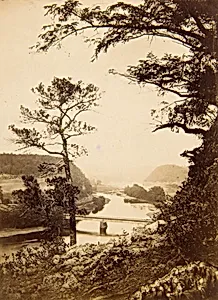 View of River with Bridge