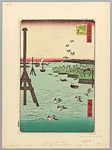 View of Shiba Coast (Shibaura no fukei) From the Series One Hundred Famous views of Edo