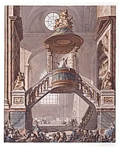 View of the Pulpit, Saint Sulpice, Paris (Second Project)