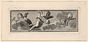 Vignette with Angels and Instruments of the Passion