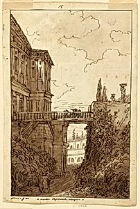 Villa Farnese: in the Moat of Caprarola by Felice Giani, Italian, 1758–1823