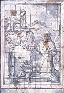 Virgin and child in glory