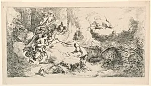 Virgin and Child with God the Father and Angels