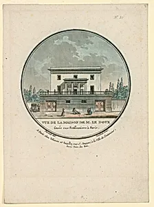 Vue de la Maison de M. Le Doux (View of Mr. Le Doux's House)