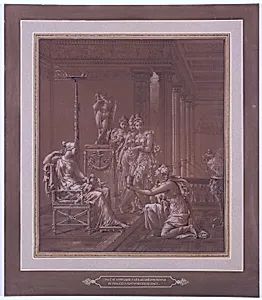 Wallpaper Design: Psyche Bringing to Venus a Glass from the Fountain of Youth