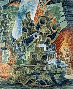 War (mural study, War Department building, Washington, D.C.)