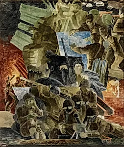 War (mural study, War Department building, Washington, D.C.)