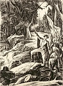Washington at Braddock's Defeat (cancelled plate from the portfolio "The Bicentennial Pageant of George Washington")