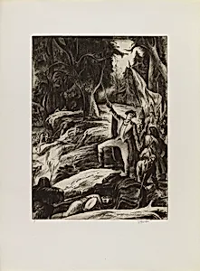Washington at Braddock's Defeat (from the portfolio "The Bicentennial Pageant of George Washington")