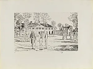 Washington at Mount Vernon (from the portfolio "The Bicentennial Pageant of George Washington")