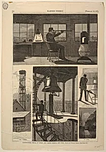 Watch-tower, Corner of Spring and Varick Streets, New York by Winslow Homer, American, 1836â1910