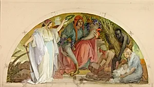 Wealth of the Soil (study for lunette, Old Senate Office Building)