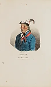 WEESH-CUB or the Sweet; A Noted Chippeway Chief, from The Aboriginal Portfolio by James Otto Lewis
