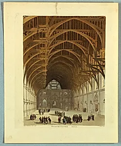 Westminster Hall, from "Ackermann's Repository"