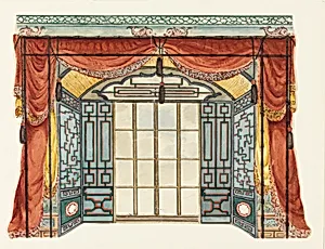 Window Alcove for the Royal Pavilion, Brighton by Frederick Crace, English, 1779–1859