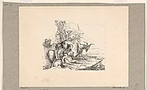 Woman with an Infant Satyr, from the Vari Capricci