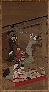Women Airing Books and Clothes
