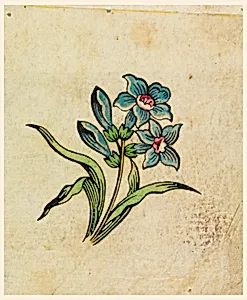 Woodblock Trial Proof for a Printed Textile by Unknown