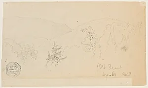 Wooded Hills, Mt. Desert Island, Maine by Frederic Edwin Church, American, 1826–1900
