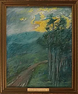 Woodland Road at Sunset