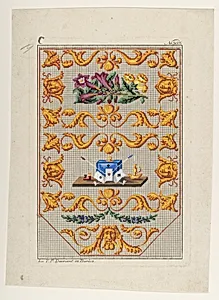 Wool Embroidery Design (Berlin Wool Works)