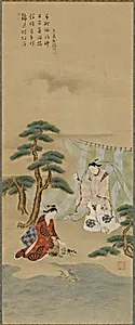 Young man and a young woman on the seashore