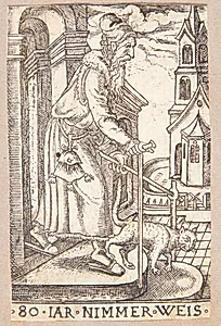 80-års alderen (Nimmer Weis) by Balthasar Jenichen