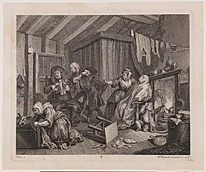 A Harlot's Progress, plate 5 by William Hogarth