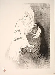 A la Renaissance, Sarah Bernhardt dans Phèdre by Henri de Toulouse-Lautrec