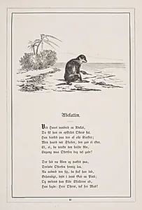 Abekatten. Illustration til H.V. Kaalund, "Fabler for Børn" by H.P. Hansen