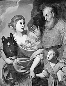 Abraham og Hagar by David Teniers (I)