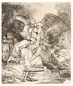 Abrahams offer by Rembrandt van Rijn