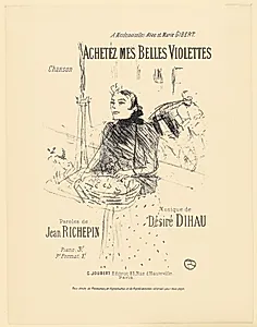 Achetez mes Belles Violettes by Henri de Toulouse-Lautrec