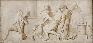 Achilleus' død for Paris' pileskud by Nicolai Abildgaard