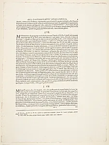 Acqua Giulia-fontænen. Tekstblad by Giovanni Battista Piranesi