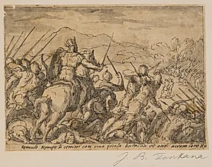 Acron angriber Romulus