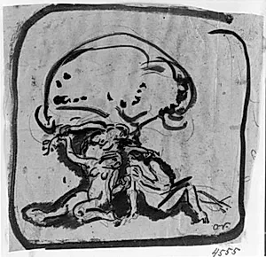 Adam g Eva under kundskabens træ by Emile Othon Friesz