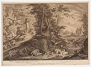 Adam i Edens have by Johann Elias Ridinger