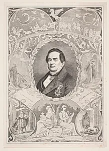 Adam Oehlenschläger. Mindeblad by August Edward Adolf Heimburger