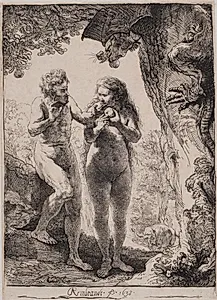 Adam og Eva by Rembrandt van Rijn