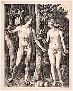 Adam og Eva by Albrecht Dürer