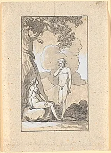 Adam spiser af træet by Nicolai Abildgaard