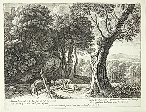 Adonis' død by Herman van Swanevelt