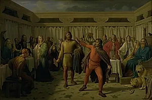 Ægirs gæstebud by Constantin Hansen