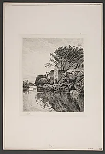 Åen ved Sæby by Louis Jensen